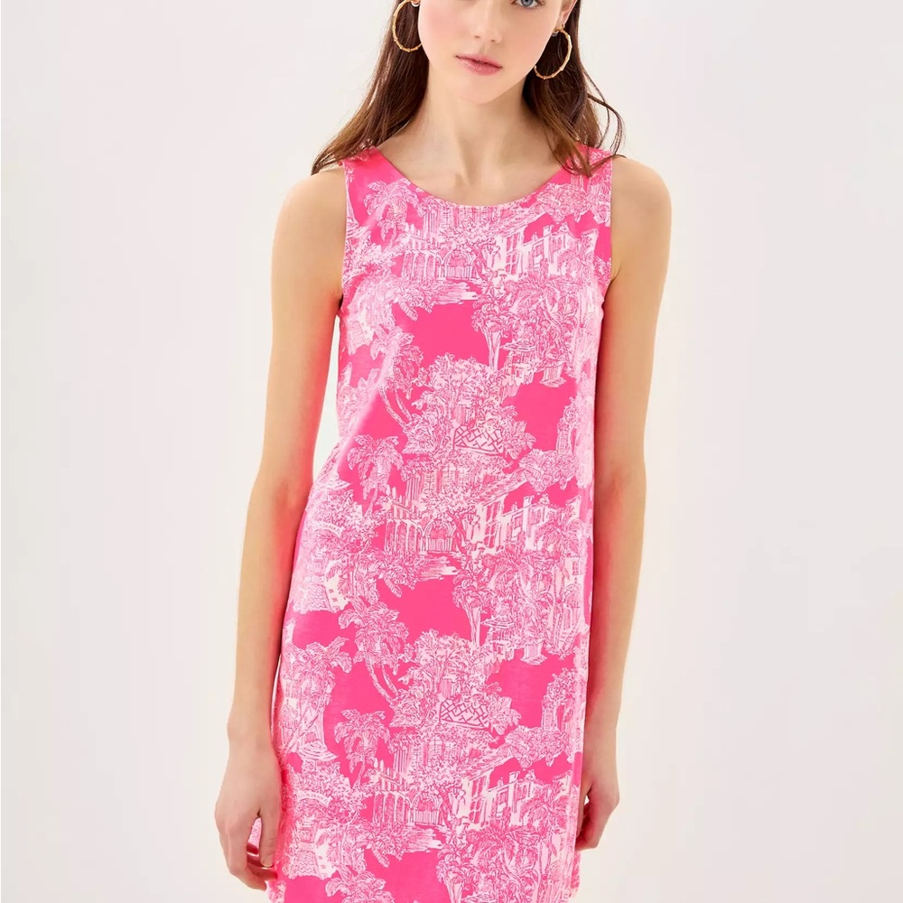 Lilly Pulitzer Kristen XXL Dress Roxie Pink EUC